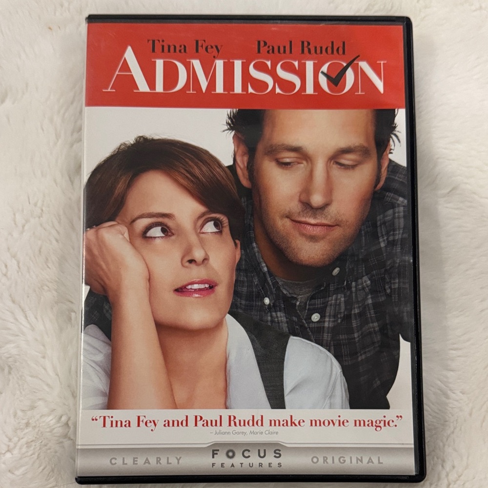 Admission DVD with Tina Fey and Paul Rudd